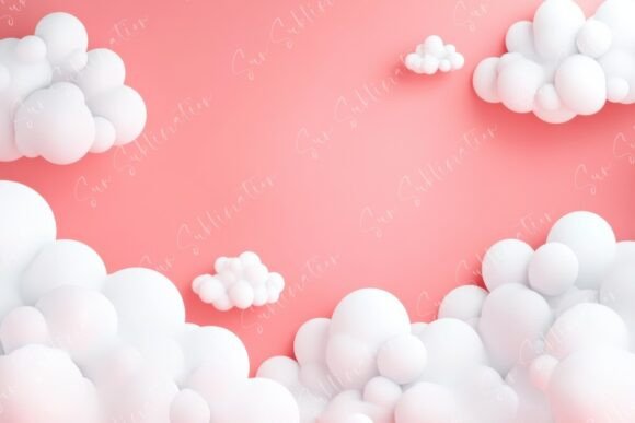 Download Dreamy Soft Clouds in a Pastel Peach - Premium Resources