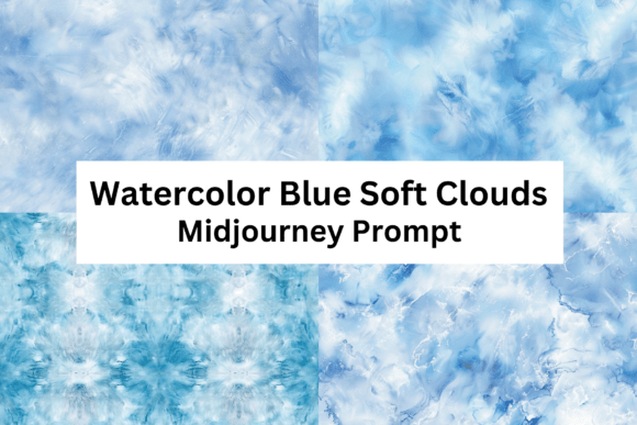 Download Watercolor Blue Soft Clouds - Premium Resources
