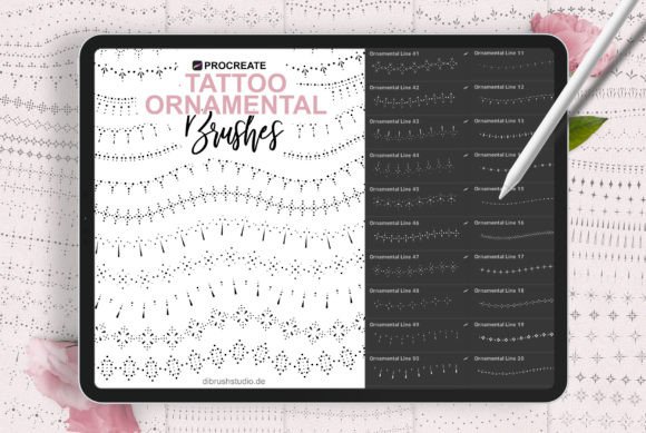 Download Procreate - Ornamental Tattoo Brushes - Tattoo brushes Collection