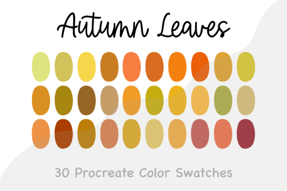 Download Autumn Leaves- Procreate Color Palette - Leaves Collection