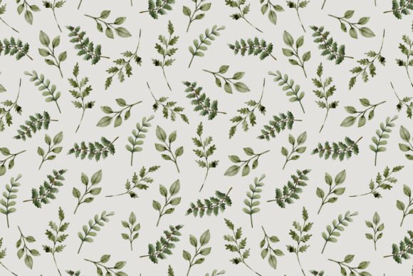 Download Seamless Botanical Pattern Green Leaves - Leaves Collection